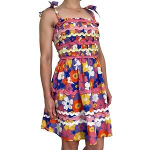 Sugarlips Avelia Floral Evi Smocked Mini Dress